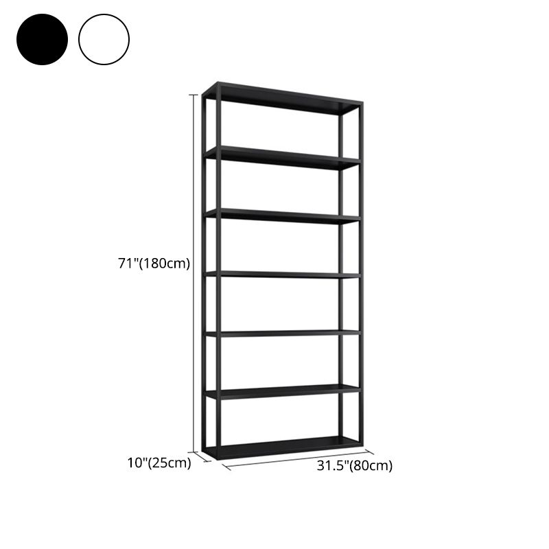 9.84"W Bookshelf Open Back Modern Style Bookcase for Home and Office