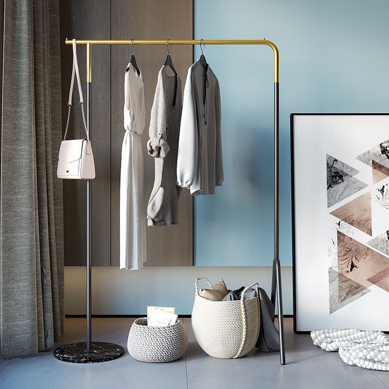 Industrial Minimalist Style Coat Rack Metallic Free Standing Coat Hanger