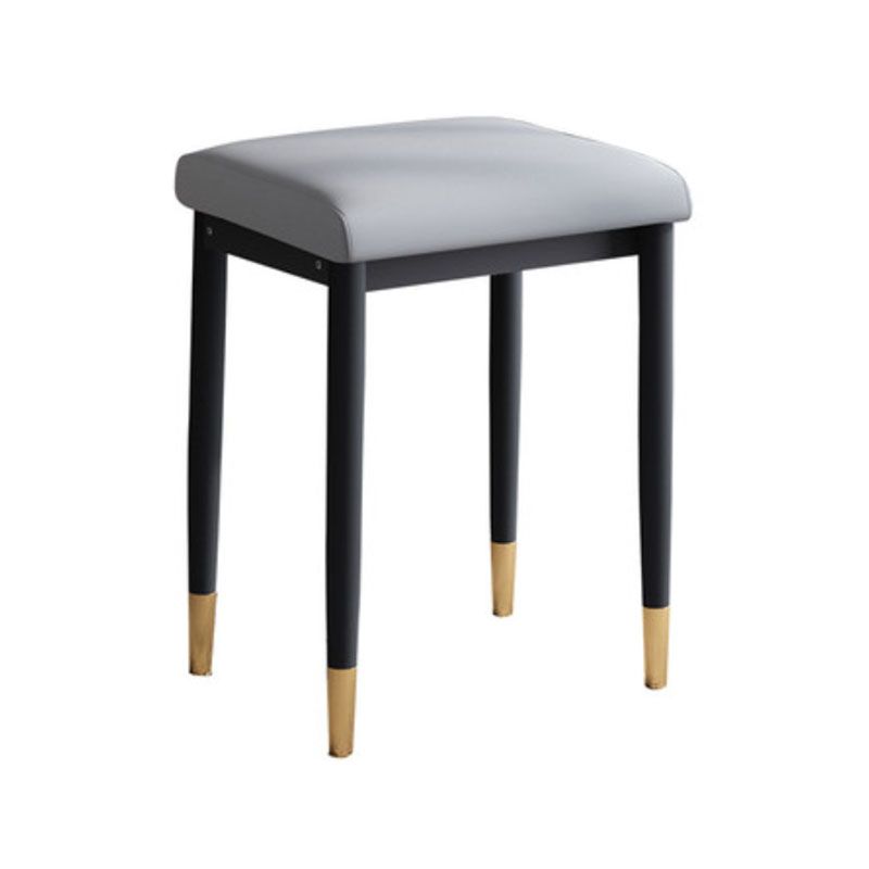 Leather Standard Stool Modern Style Simple Household Rectangular Stool