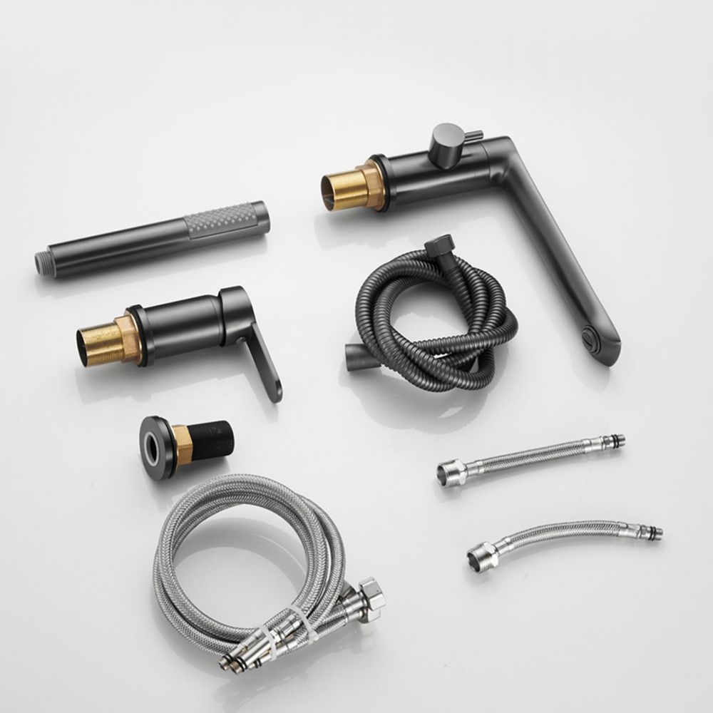 Modern Bathroom Faucet Two Handle Temperature Control Bathtub Faucet