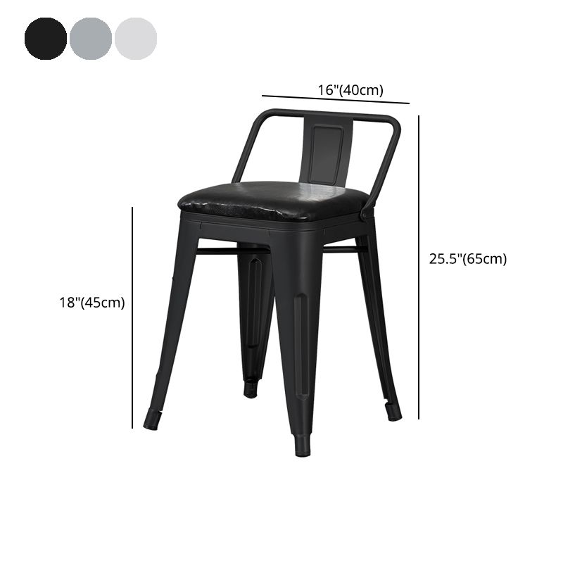 Tabouret de Bar en métal de Style industriel, tabouret de comptoir à siège carré pour Bar de cuisine