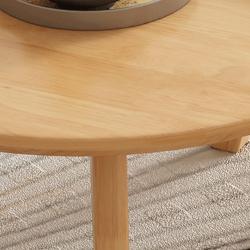 Side Table Solid Wood 3 Legs Round Nordic Living Room End Table