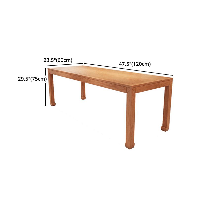 Minimalist 1/2/5 Pieces Dining Table Set Solid Wood Dining Table and Wood Chairs