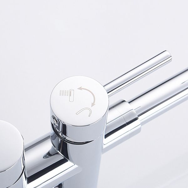 Modern Style Freestanding Bathtub Faucet Brass Floor Mounted Freestanding Faucet