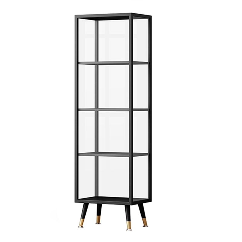 Industrial Freestanding Standard Kids Bookcase Metal Shelf in Multiple Colors