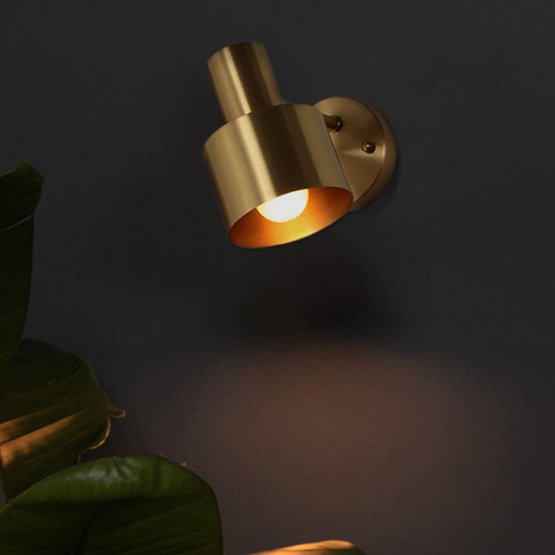 Cilindro de luz de tocador de pared de latón de metal 1/2/3 bombas LED LEDIA CON LIGHTIVE PARA BAÑO PARA BAÑO