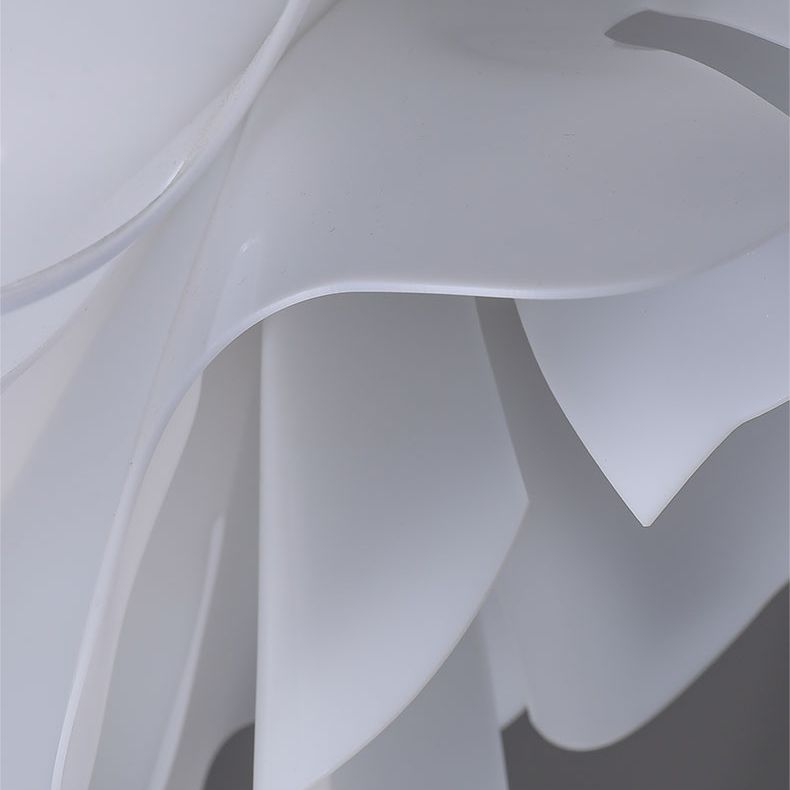 2-Light Pendant Lighting Modern Style White Lotus Shape Suspension Lighting