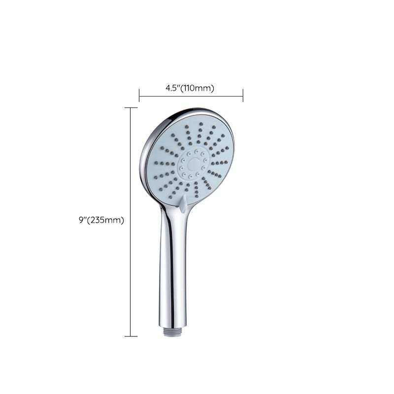 Large Hole Pressurized Shower Head 3 Settings Round Shower Head
