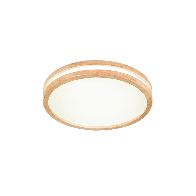 Plafonnier encastré en bois massif, lampe moderne pour bureau et salon