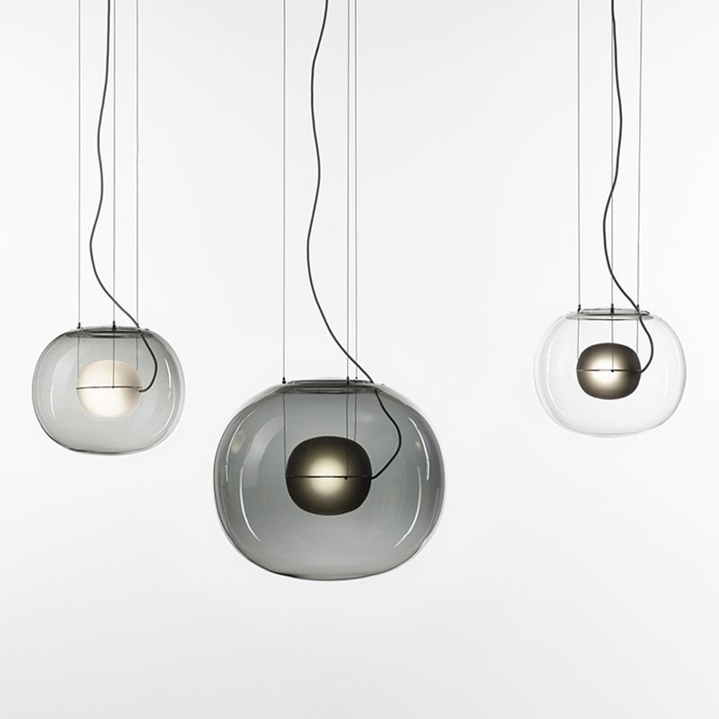 Nordic Glass Pendant Modern Dining Room Hanging Pendant Light with 1 Light