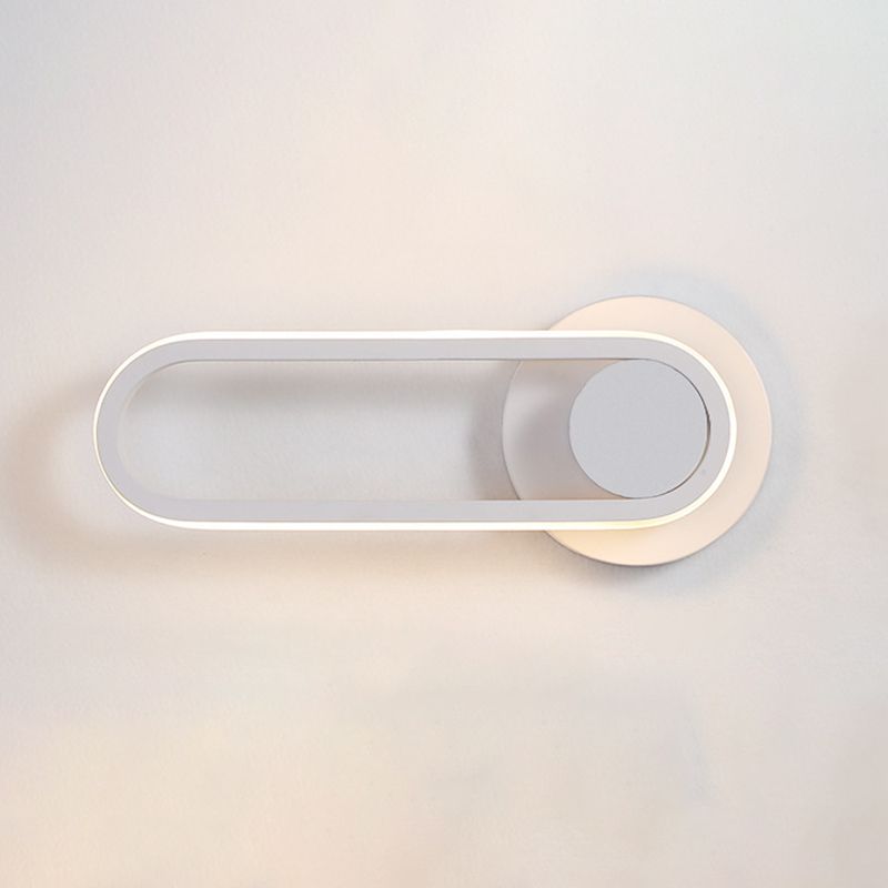 11.8" Height Modern Simplicity LED Wall Lamp 330° Rotatable Line Light for Bedroom