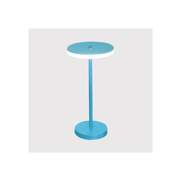 Macaron Style Rounded Table Lamp Acrylic LED Living Room Table Lighting in Blue/Green, Warm/White Light