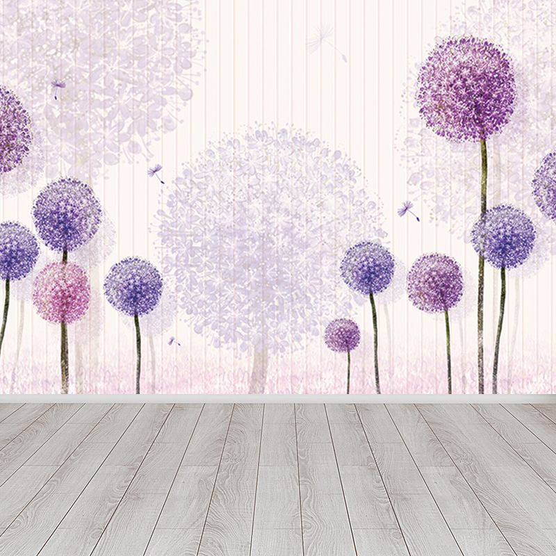Water Resistant Dandelion Mural Decal Non-Woven Modern Wall Art for Wall Interior