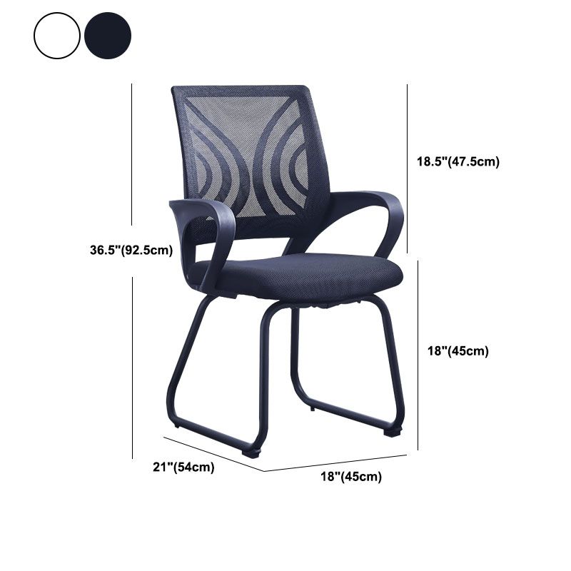 Ergonomic Mesh Mid-Back Desk Chair Stainless Steel No Distressing Office Chair