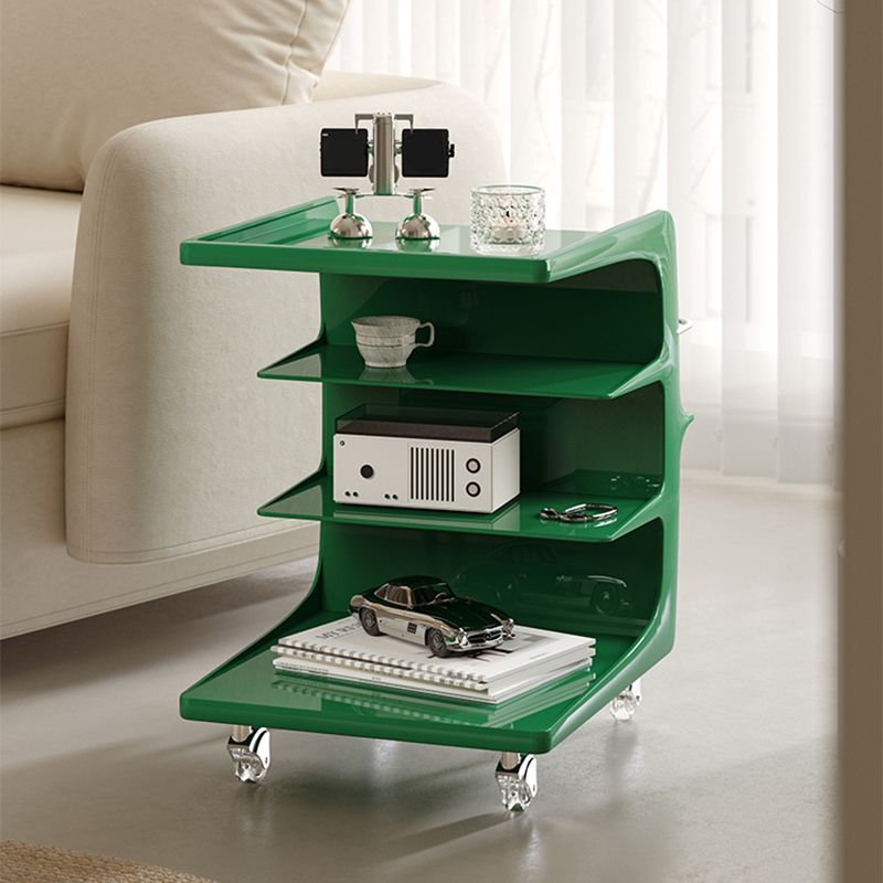16.1" Wide Contemporary Metal Accent Side Table for Living Room