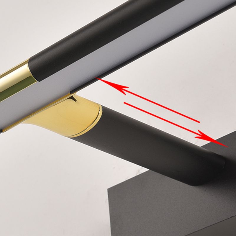 Metal Linear Shape Wall Sconce Modern Style 1 Light Mirror Wall Mount Light for Bathroom