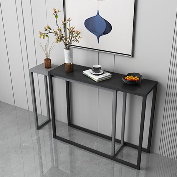 Scratch Resistant Ironcraft Console Table 30.70" High Contemporary Rectangle  Accent Table