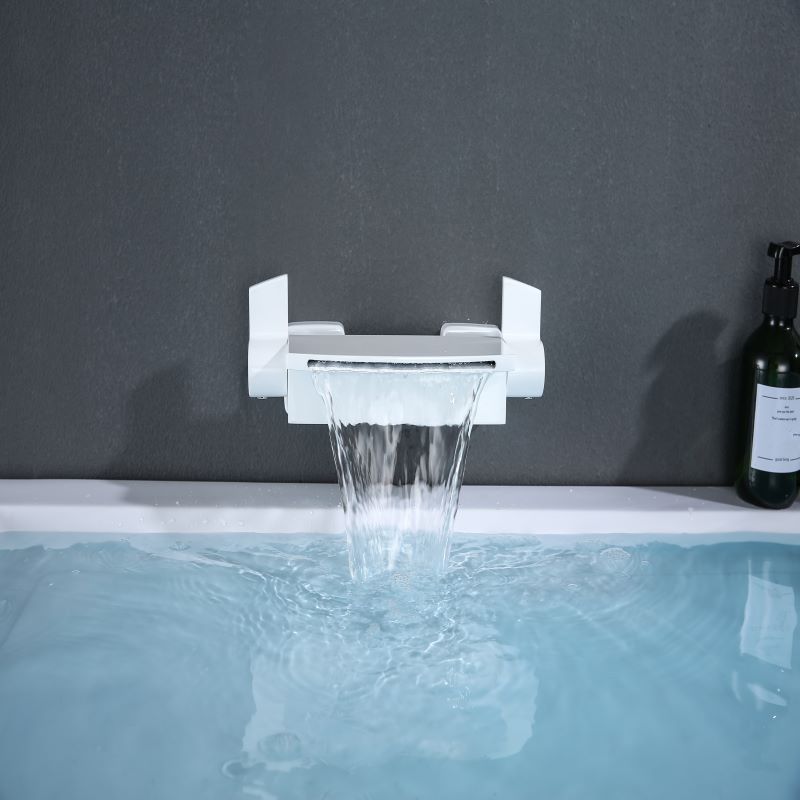 Classic Bath Faucet Solid Color Wall Mounted Waterfall Bathroom Faucet