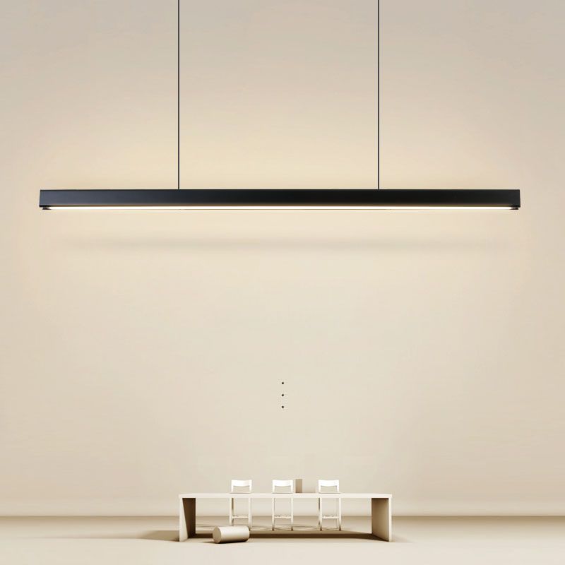 Luci a sospensione moderna contemporanea per l'illuminazione dell'isola lineare dell'isola della cucina