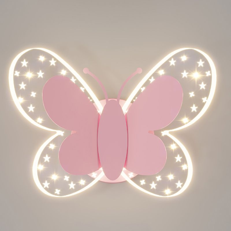 Metal Geometric Shape Wall Light Lovely Colorful LED Wall Sconce for Kid's Room