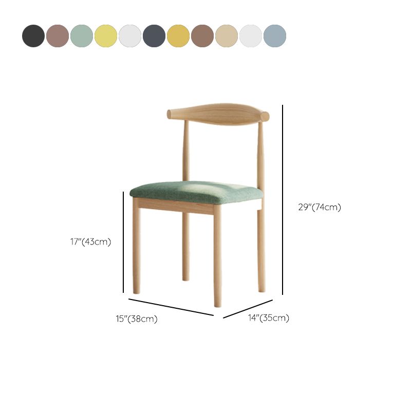 Contemporary Home Dining Chair Open Back Upholstered Dining Chair