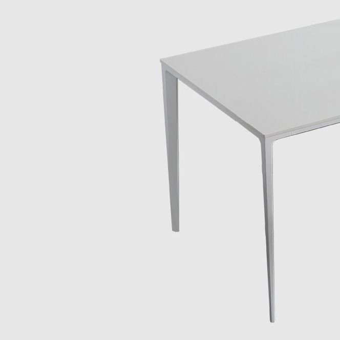 Modern Aluminium Dining Table Set 1/4/5/7 Pieces Rectangle Dinette Set with Sintered Stone