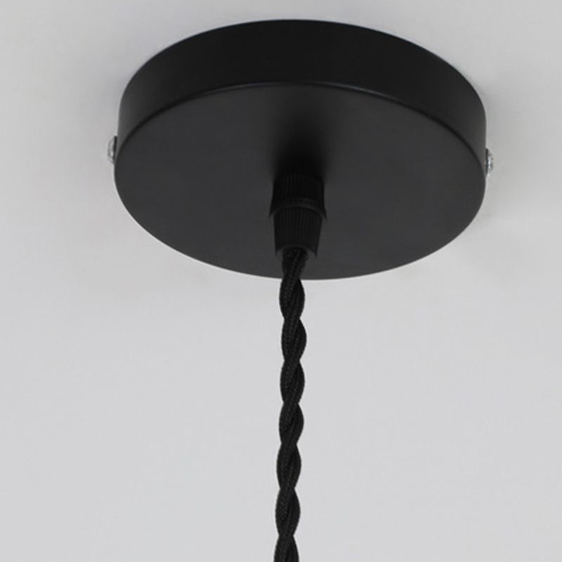 Éclairage de pendentif de ciment à tête simple simple contemporain pour salle d'étude de bar