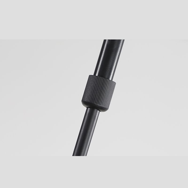 Accesorio de iluminación colgante de círculo acrílico Estilo moderno LED Black Hanging Chandelier