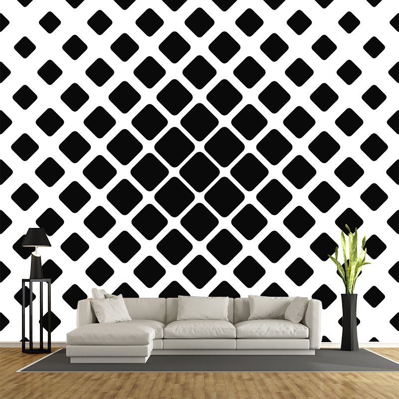 Minimalism Style Geometry Wall Mural Illustration Square Home Decoration for Bedroom