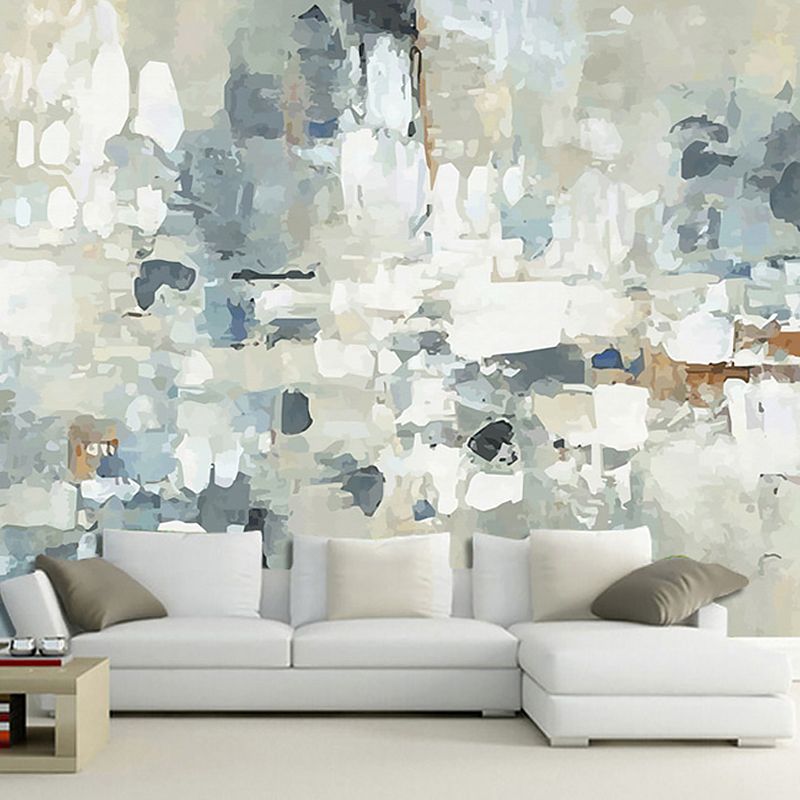 Beige Reclaimed Surface Wall Art Stain-Resistant Mural Wallpaper for Accent Wall