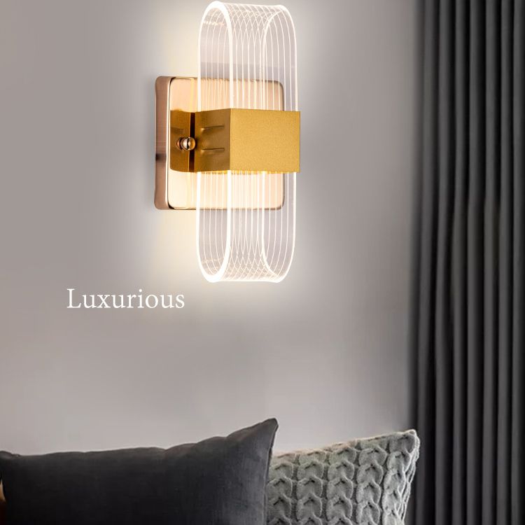 LED Indoor Decoration Sconce Light Ambient Lighting Wall Lamp with Acrylic Shade