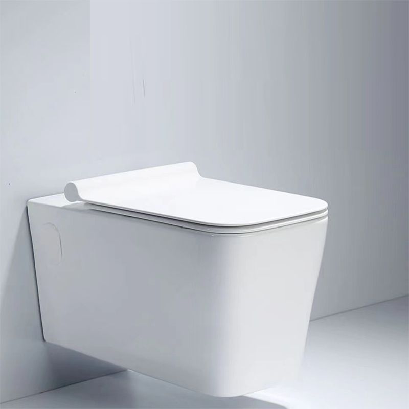 Modern Ceramic White Flush Toilet Wall Hung Urine Toilet with Seat for Bathroom