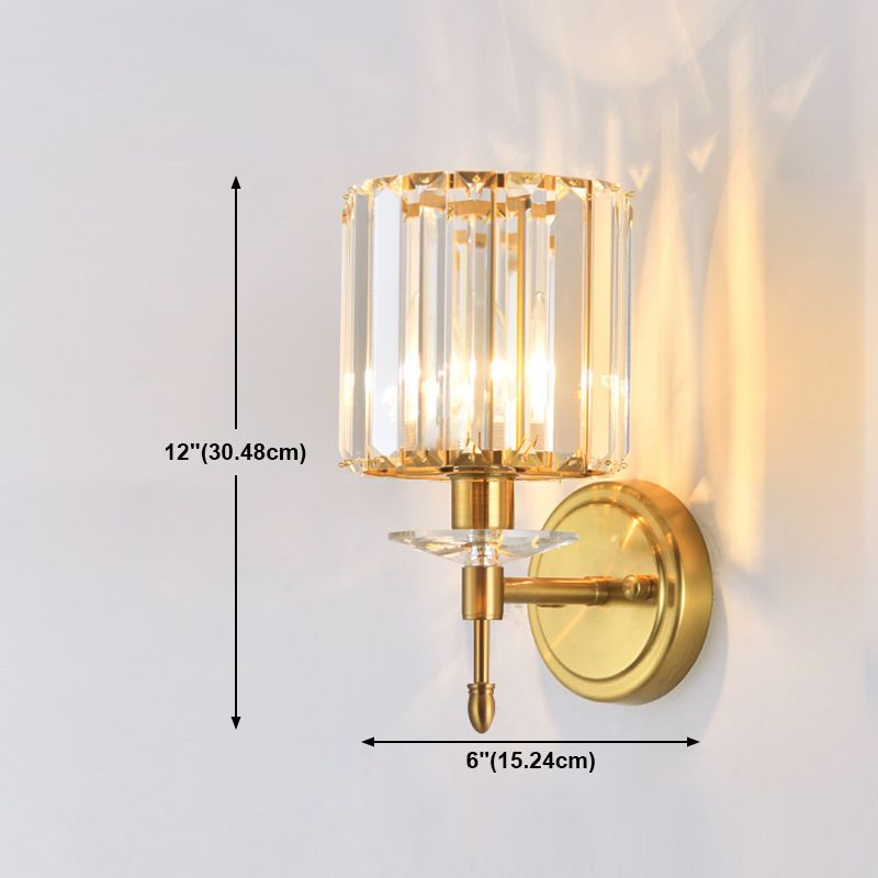 Luz de pared de estilo moderno Diclas de pared de sombra de cristal creativa para dormitorio para dormitorio