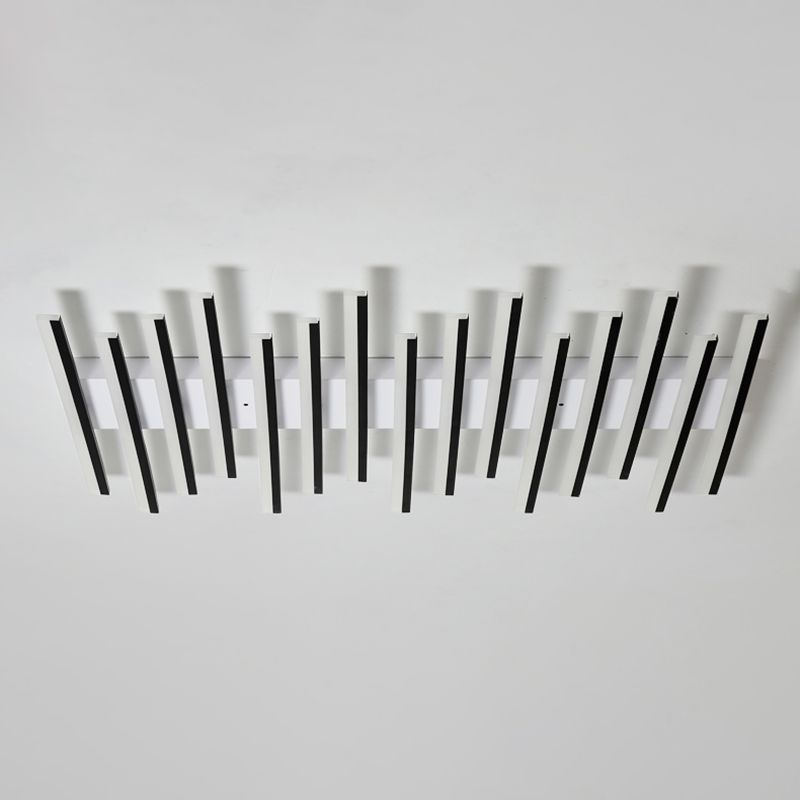 Modern Style Strips Flush Ceiling Light Multi Lights Metal Flush Mount Ceiling Light Fixture