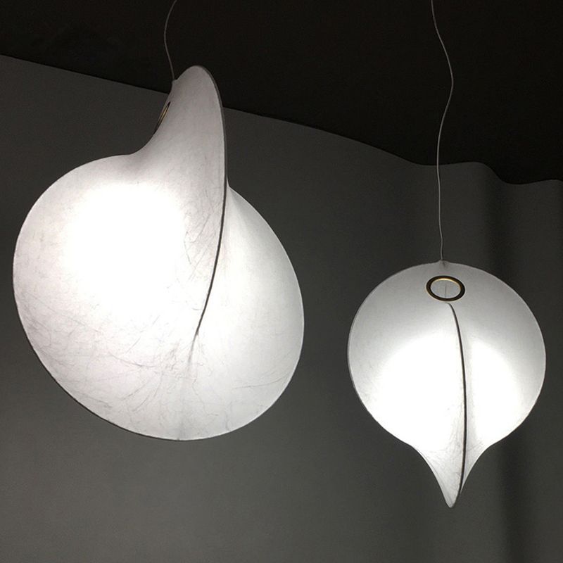 Style moderne suspendu éclairage en soie