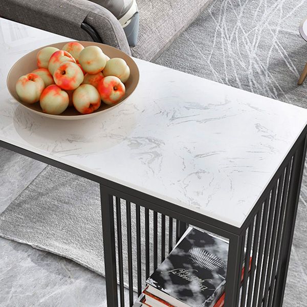 Modern Bar Table Set 1/3 Pieces Faux Marble Rectangle Bistro Set for Indoor