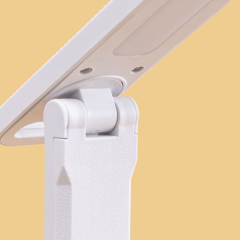 Moderne lineare Tischlampe Metall 1 helle Nachttischlampe in Weiß