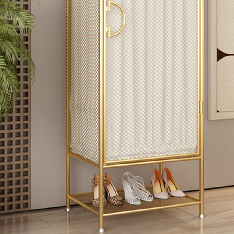 Modern Style Wardrobe Cabinet Metal Clothes Rail Wardrobe Armoire for Home