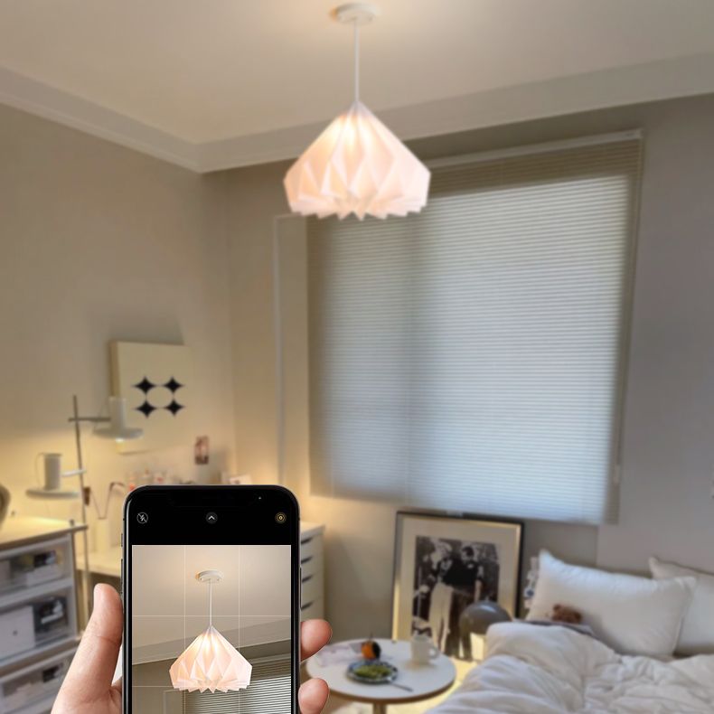 Metalen kegel tint hangende lichten moderne stijl 1 kop hangende montage armatuur voor slaapkamer