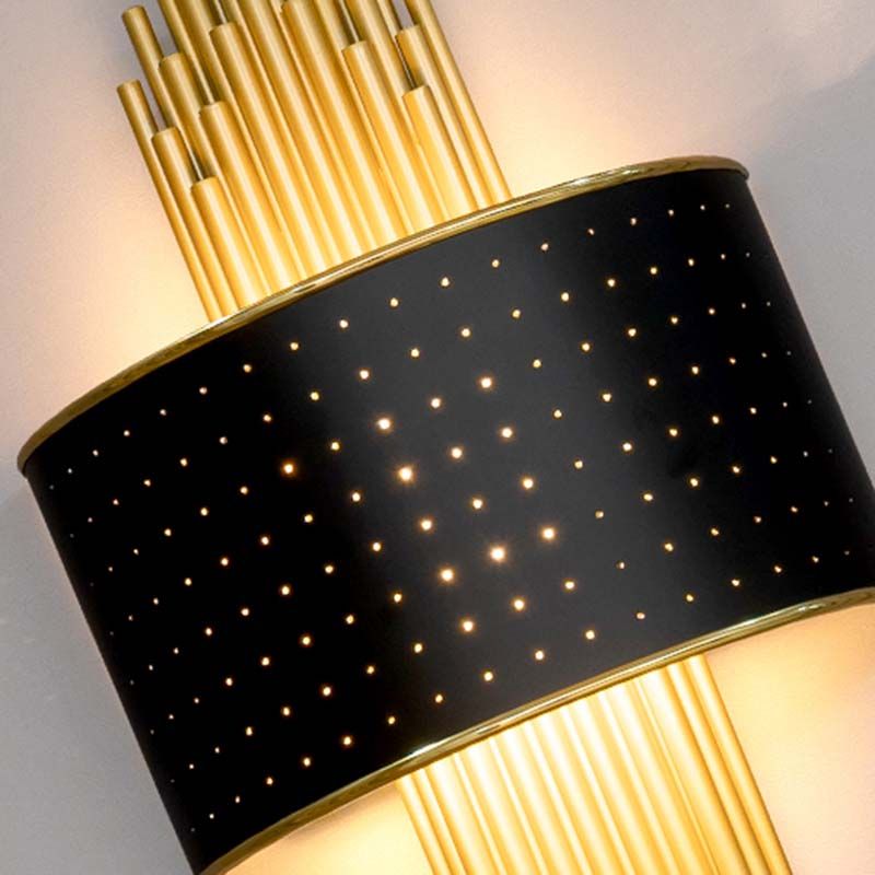 Iluminación de apliques de pared luz de metal de estilo moderno de estilo LED para dormitorio