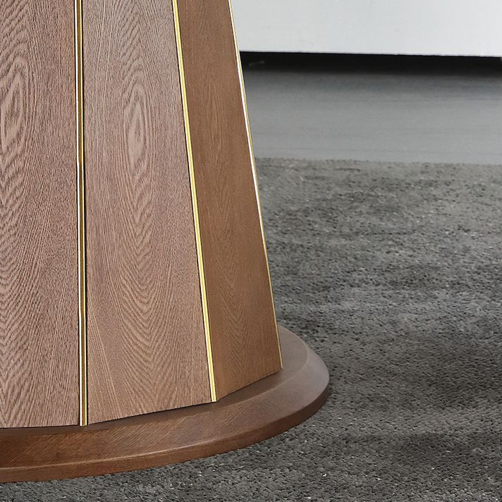 Modern Style Sintered Stone Dining Set Wood 1/4/5/7 Pieces Dining Set for Dining Areas