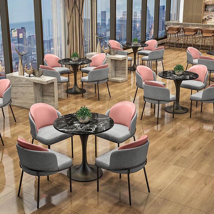 Modern Round Dining Table Artificial Marble Tulip Table for Dining Room