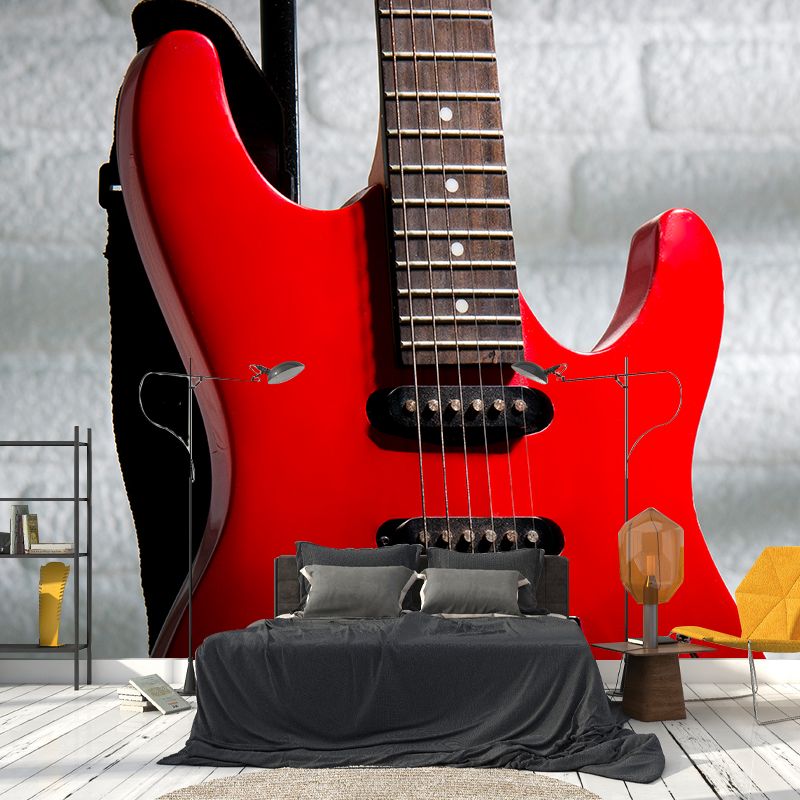 Beautiful Photography Mural Wallpaper Musical Instruments Sitting Room Wall Mural