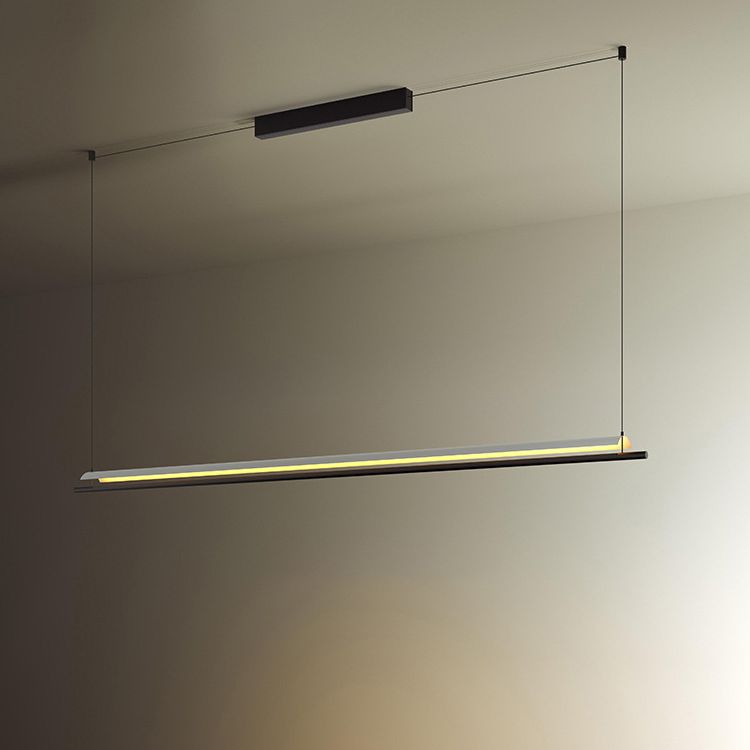 Paper Grandes luces colgantes de cocina Metálicas Simplicidad moderna Luces de araña de la isla para la oficina