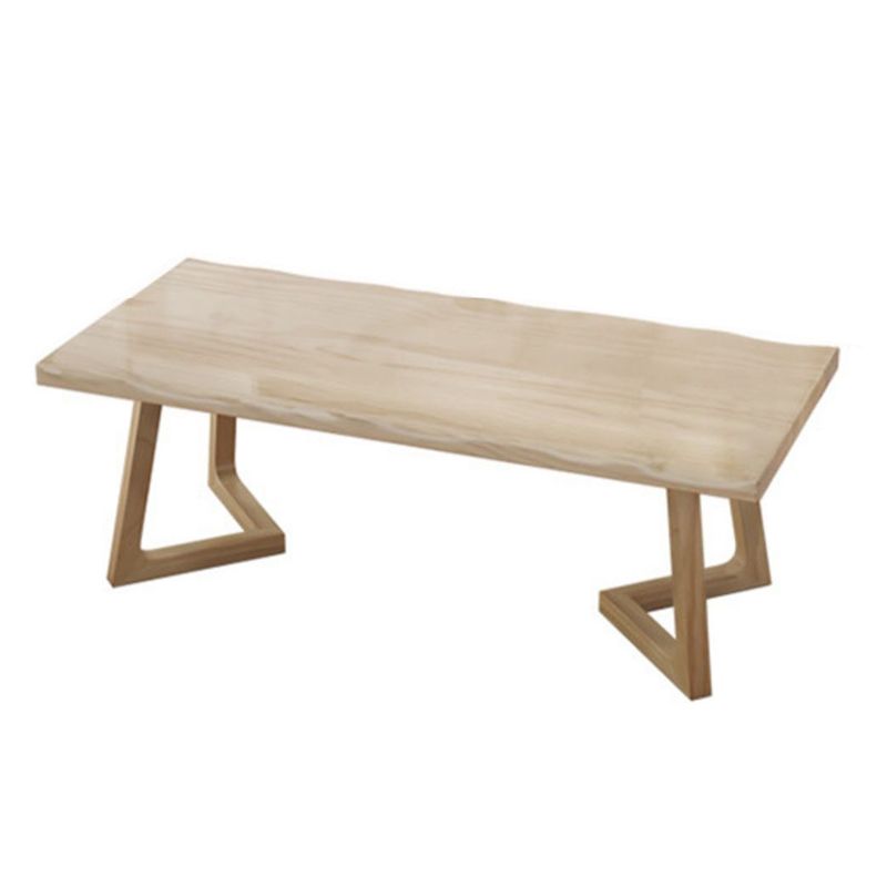 Modern Style Dining Table Rectangle Solid Wood Table for Home