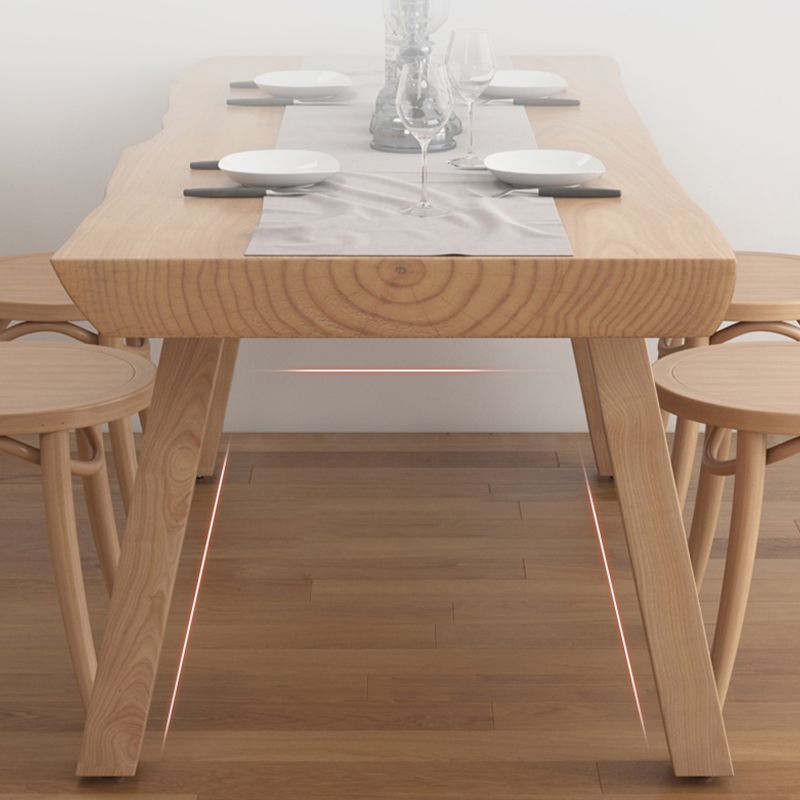 Modern 1/4/5/6 Pieces Dining Set with Solid Wood Table and Chairs Furniture