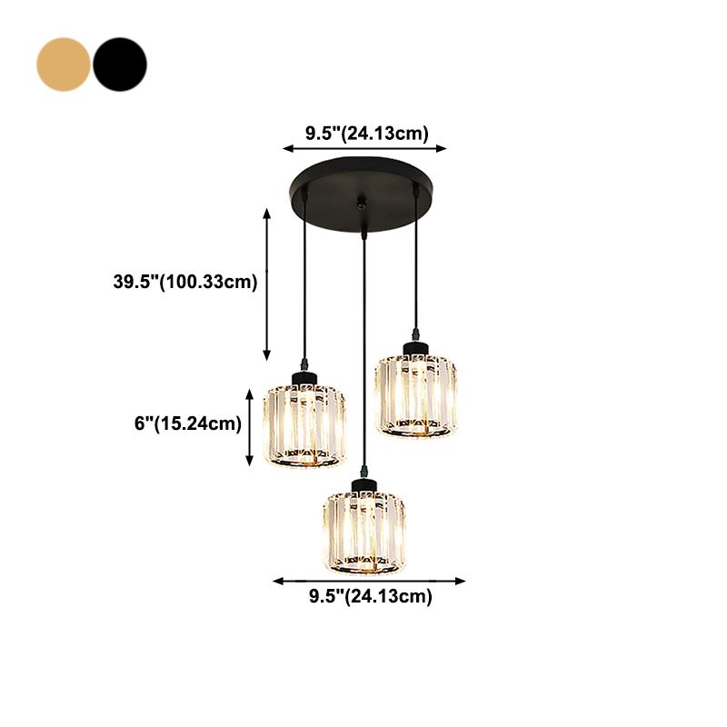 Luci a trazione della geometria a sospensione Crystal 3 Crystal 3 Freeputure appese