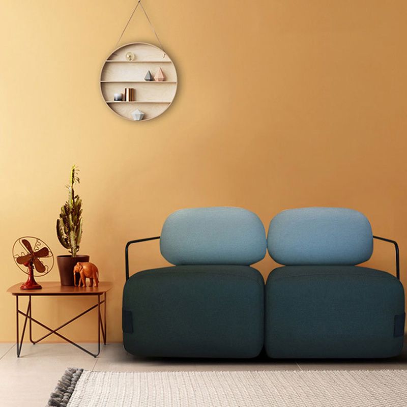Modern Living Room Cushion Back Arms Included Fabric Arm Chair