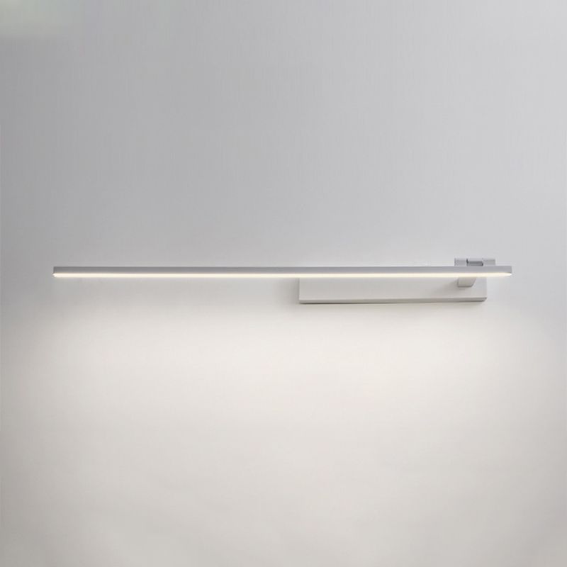 Minimalism Mirror Lamp Streamlined LED Wall Light Fixture for Bathroom