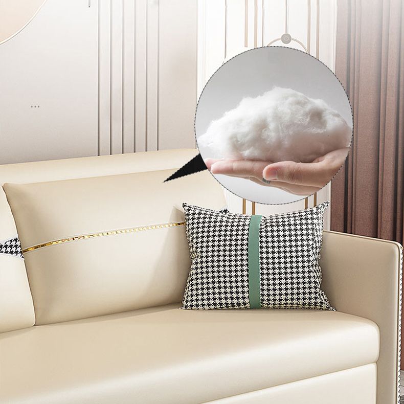 39.37" Wide Faux leather Sleeper Sofa White Pillow Included Sofa Bed